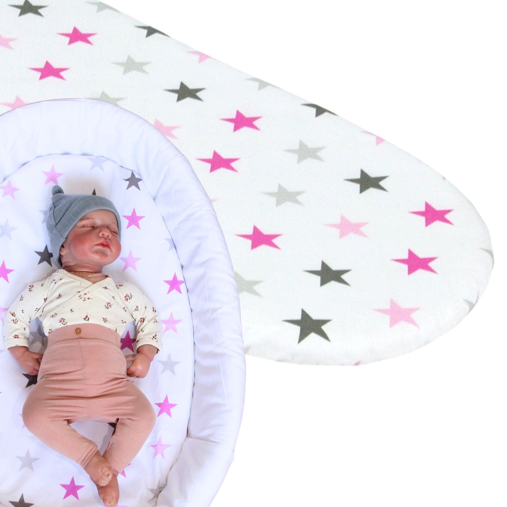 Spannbettlaken BABYLUX Spannbettlaken Kinderwagen Baby Spannbetttuch Wiege Bettlaken
