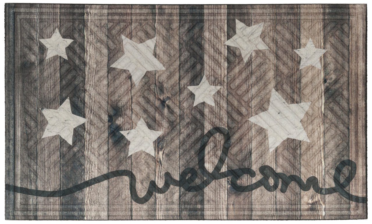 Trend Line Fußmatte TrendLine Fußmatte Lima Sterne 45 x 75 cm