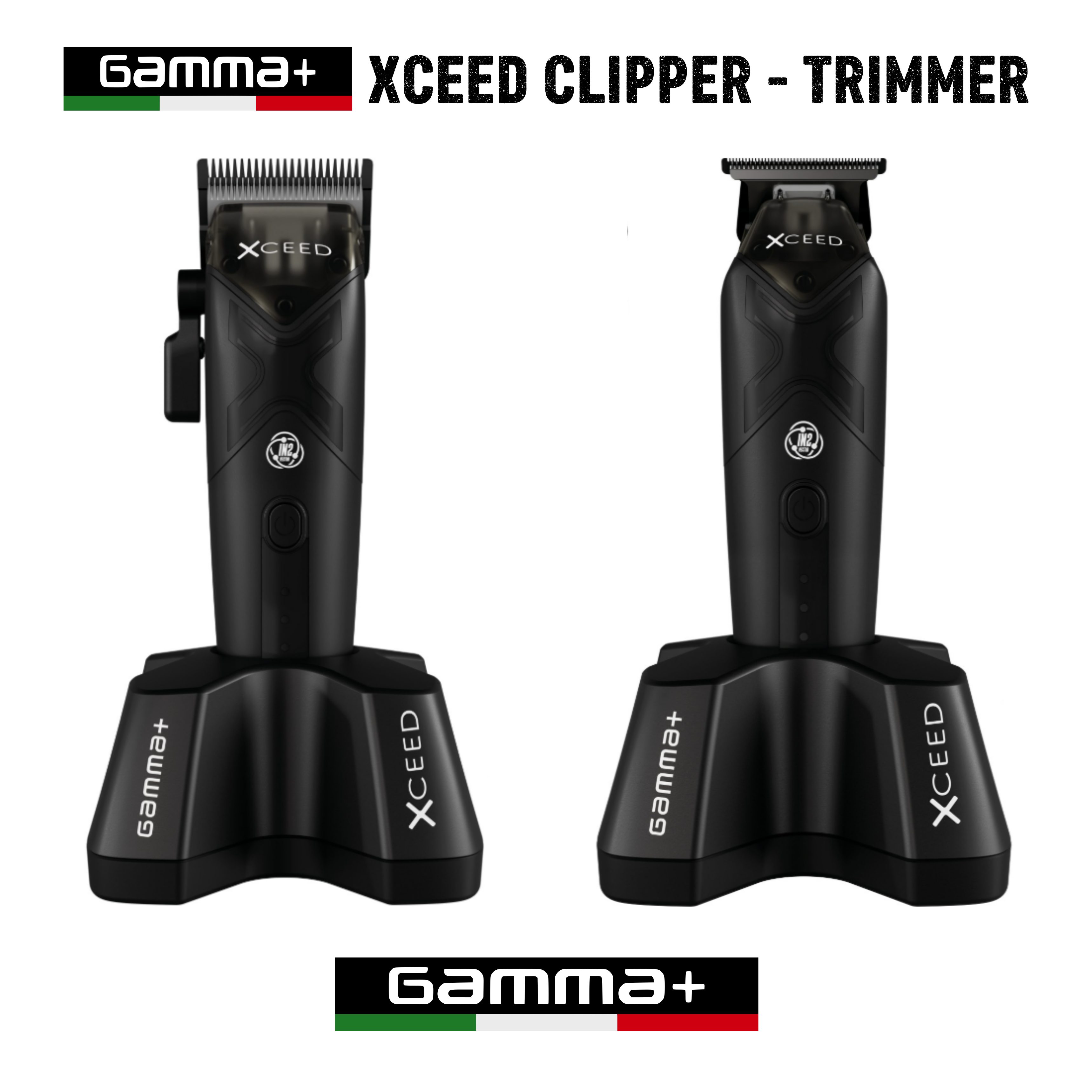 GAMMA+ Haarschneider Gamma+ Xceed Clipper + Trimmer