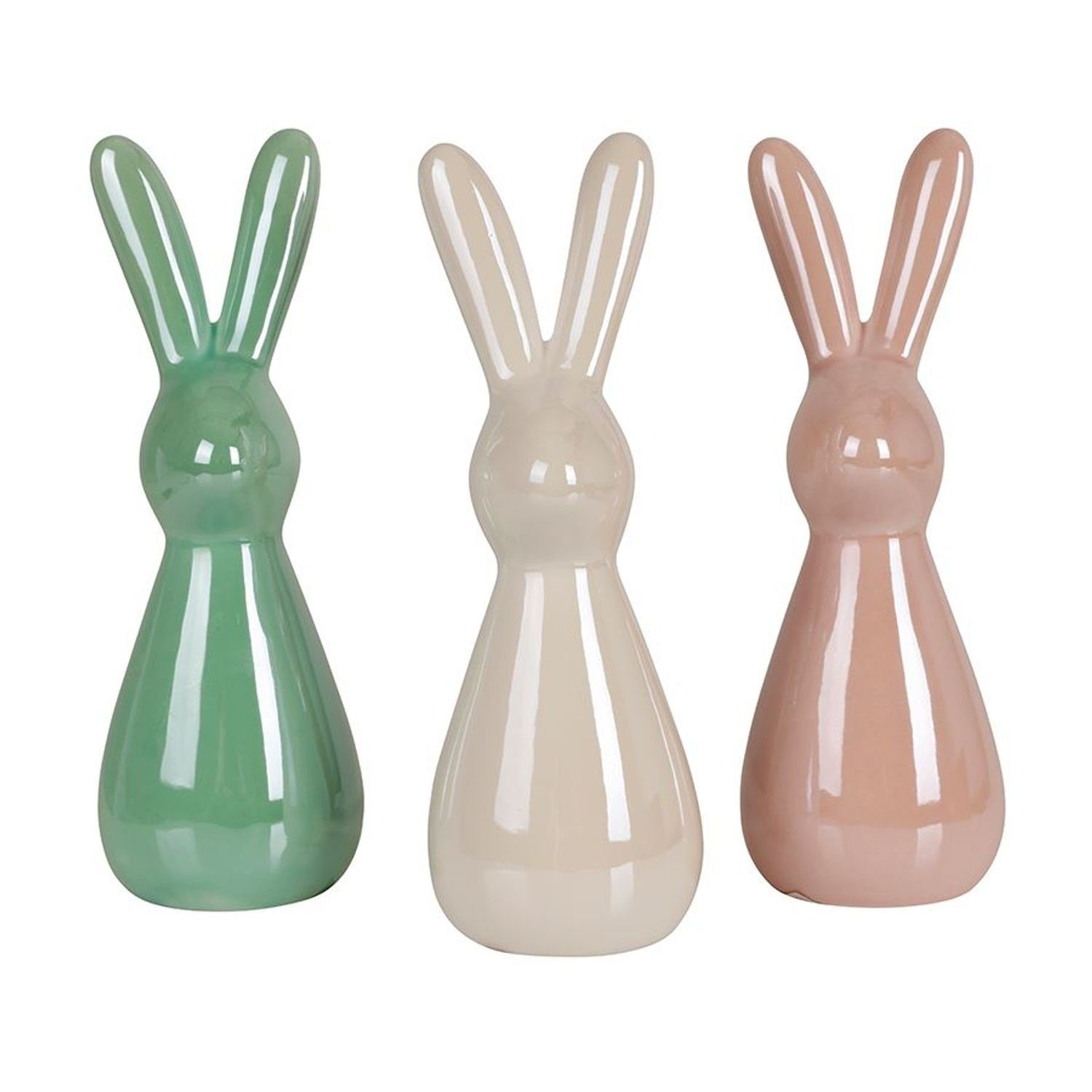 Regal Osterhase Keramik Ostern Figur Haushalt Tisch BURI Dekofigur Innendekoration Fe