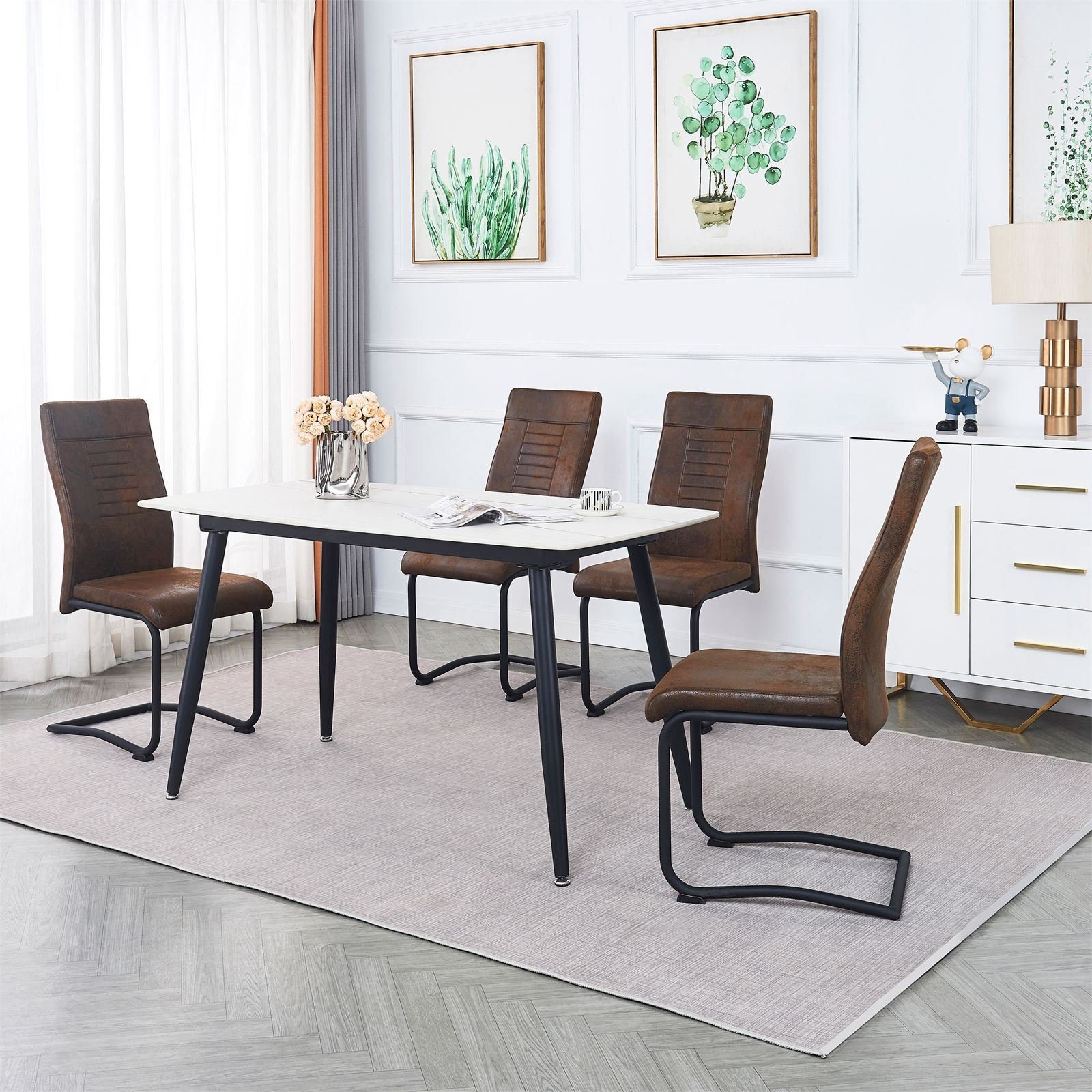 CARO-Möbel Esszimmerstuhl ALBA (4 St), Küchen günstig online kaufen