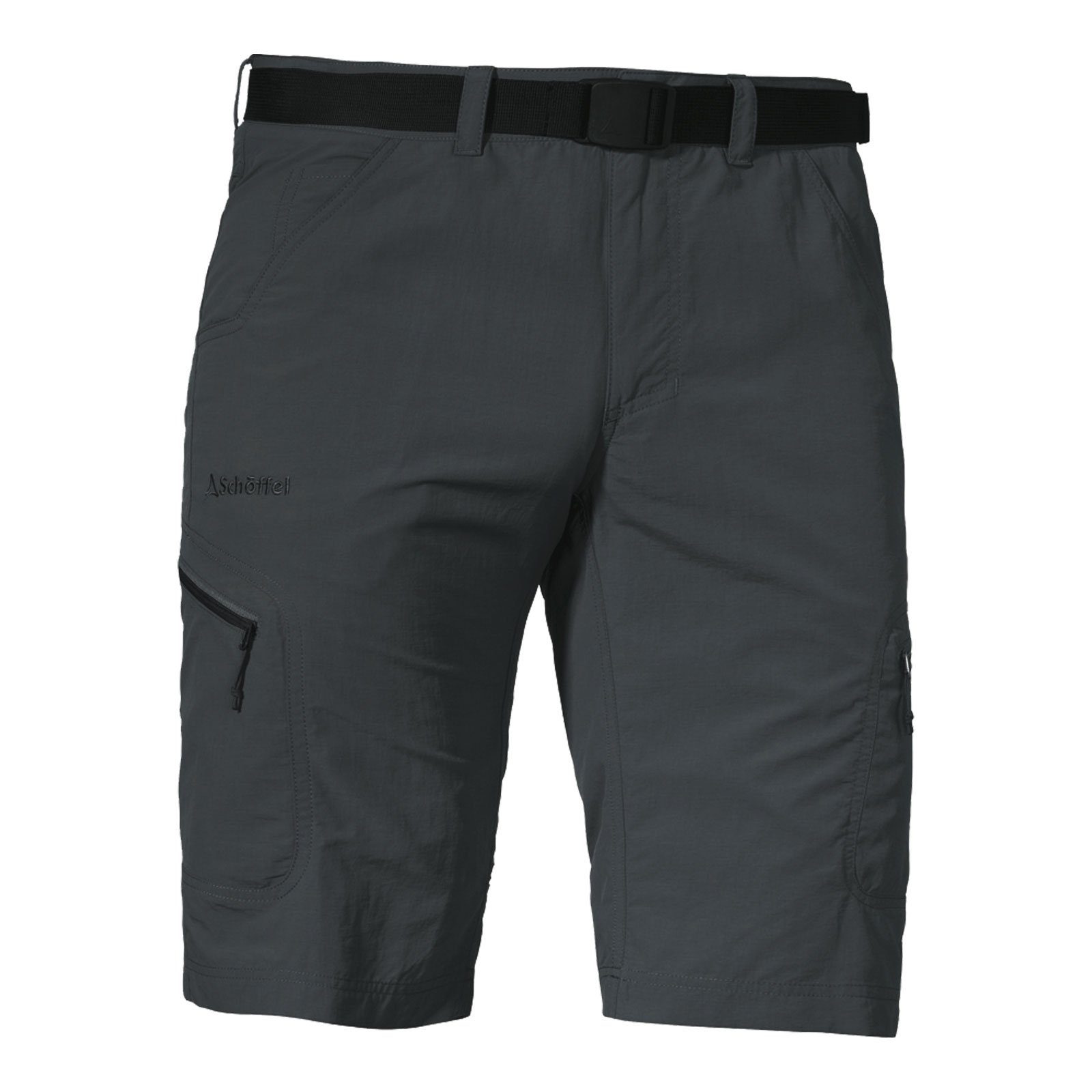 Schöffel Funktionshose Shorts Silvaplana 2 mit UPF 50+ UV-Schutz 9830 asphalt