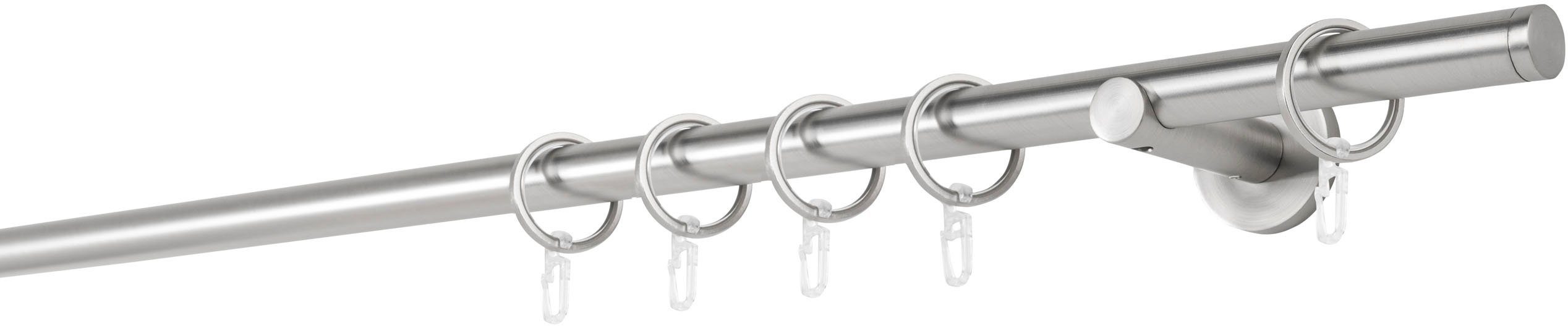 mydeco Gardinenstange 20mm Match Wandträger 6,5 cm, 1-läufig, Fixmaß, verschraubt