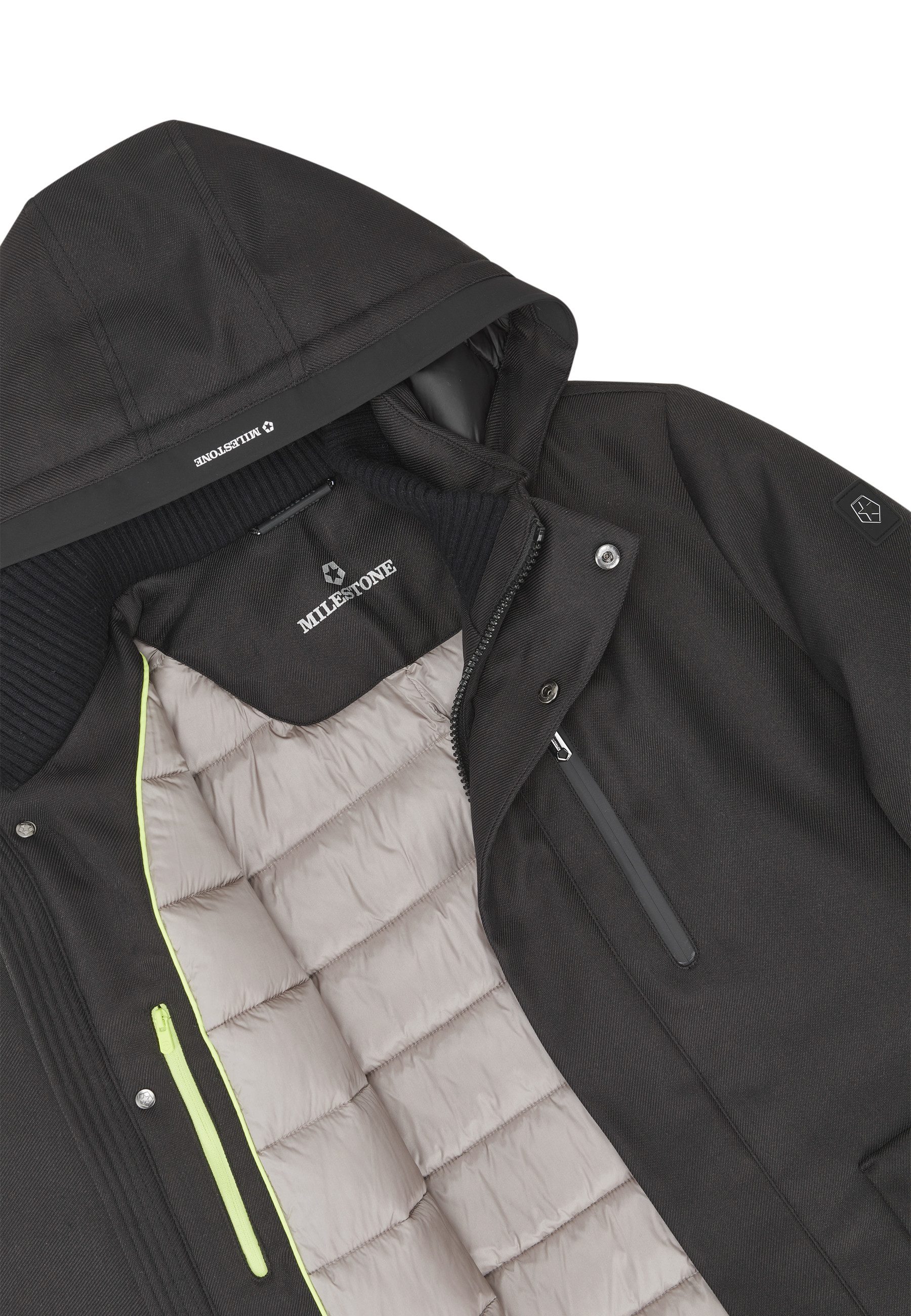 Milestone Parka MSKeith Herren Jacke Mantel klassisch, sportlich normale Passform