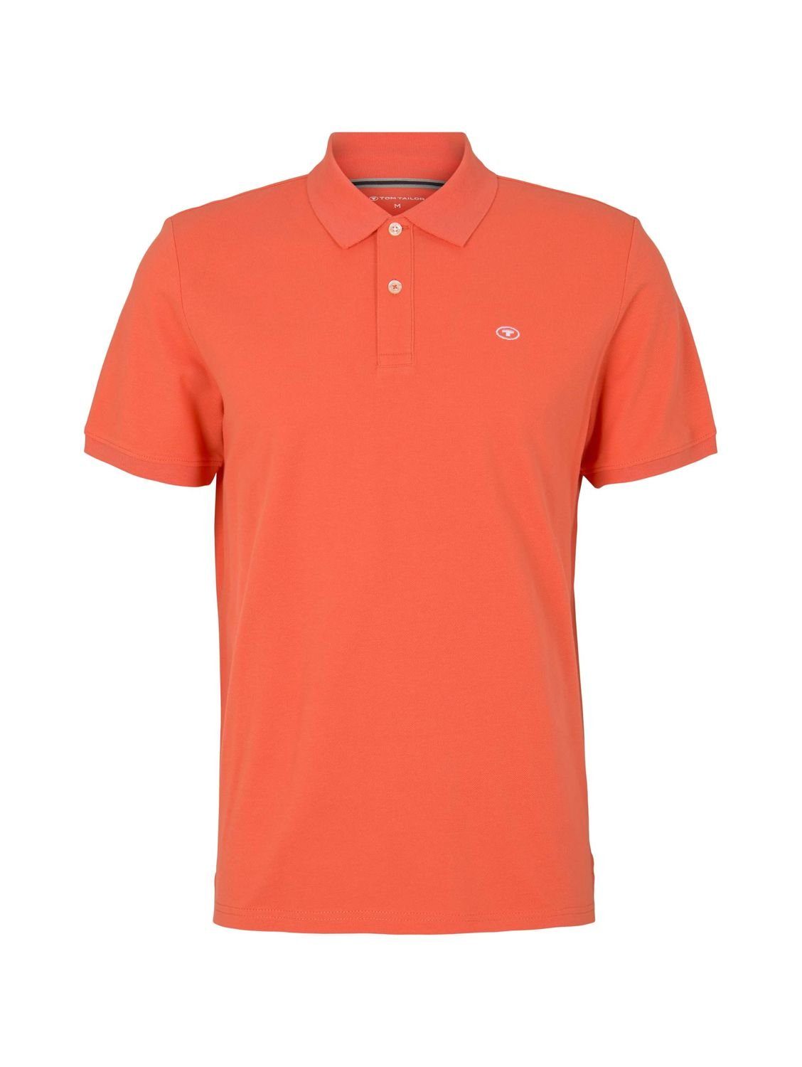 TOM TAILOR Poloshirt BASIC (1-tlg) aus Baumwolle Soft Peach Orange 11834
