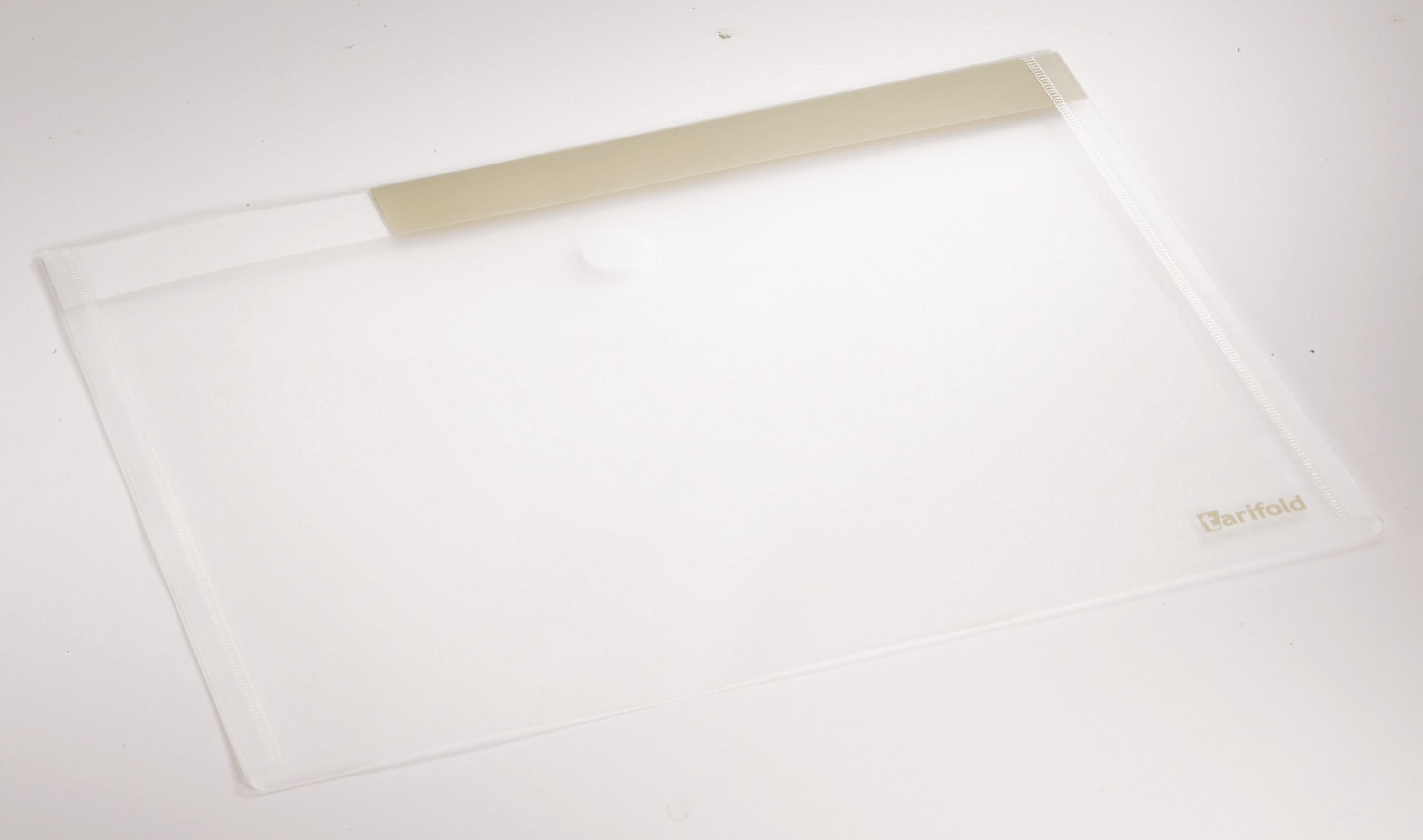 Fächermappe Dokumententasche A4 PP Klettverschluss transparent 5 Stück (12 Stück)