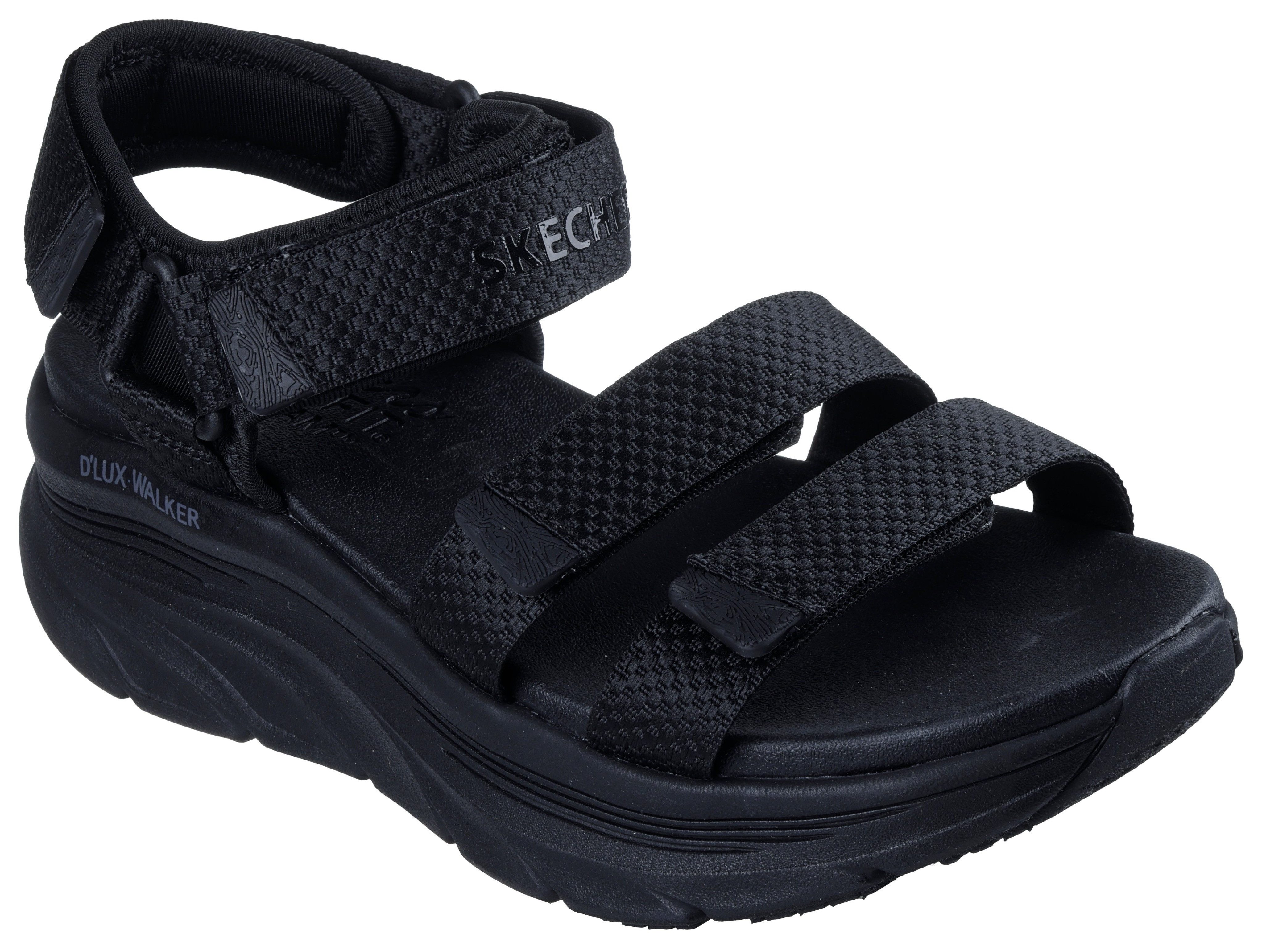 Skechers D'LUX WALKER Sandale, Trekkingsandale, Sommerschuh mit Klettversch günstig online kaufen