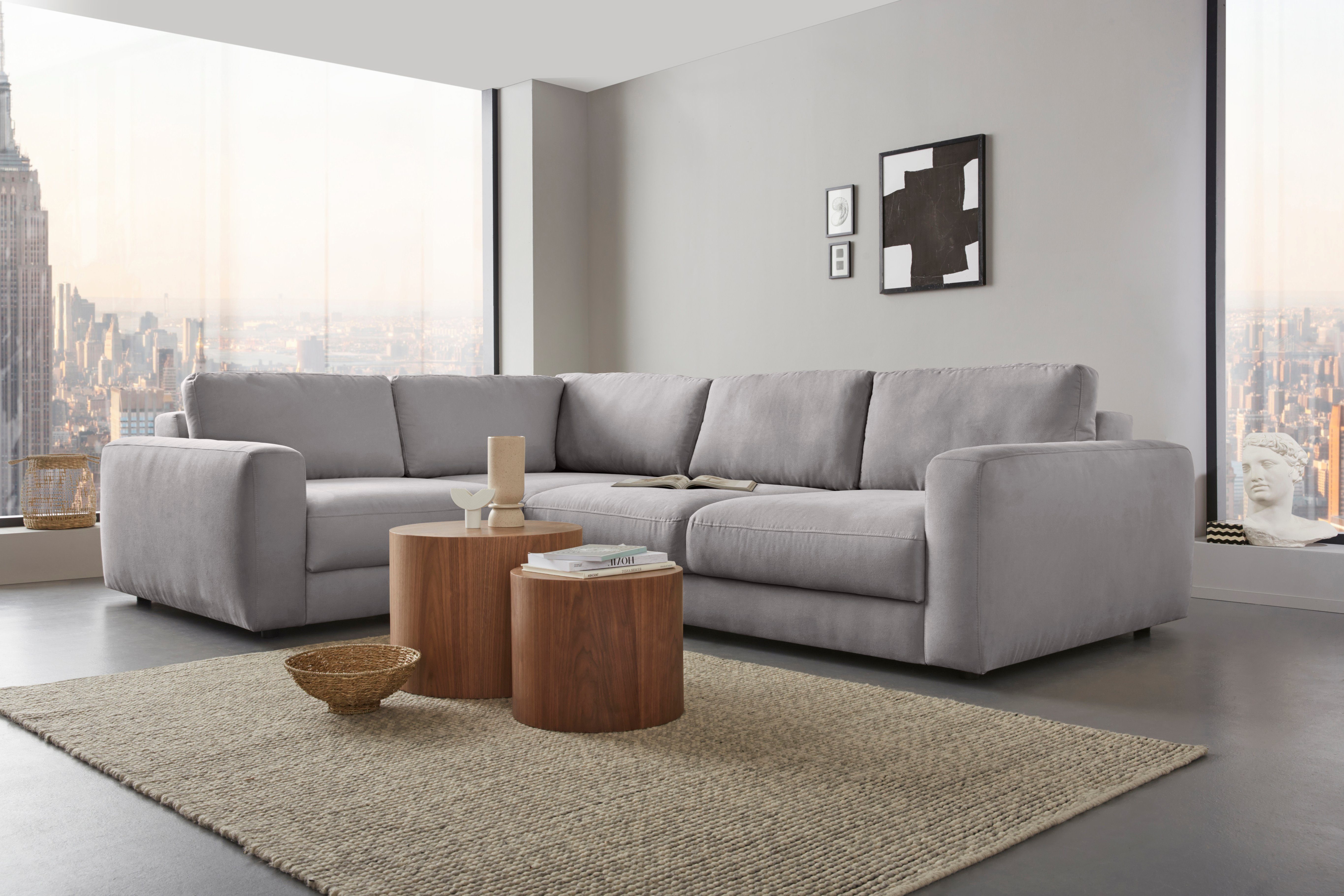 Ecksofa Bloomfield, Breite 304cm, Mega Polsterecke mit viel Platz, L-Form