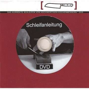 CHROMA Schleifstein Schleifstein Körnung 3000/8000 + Schleifhilfe + Schleifanleitung