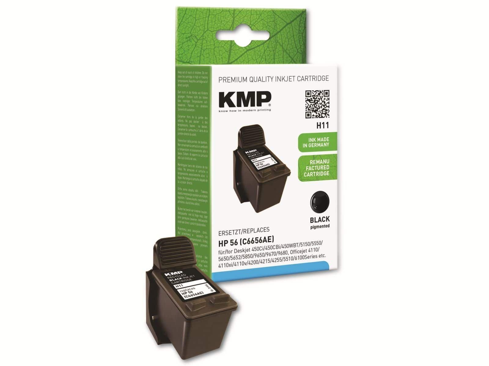KMP KMP Tintenpatrone kompatibel für HP 56 (C6656AE) Tintenpatrone