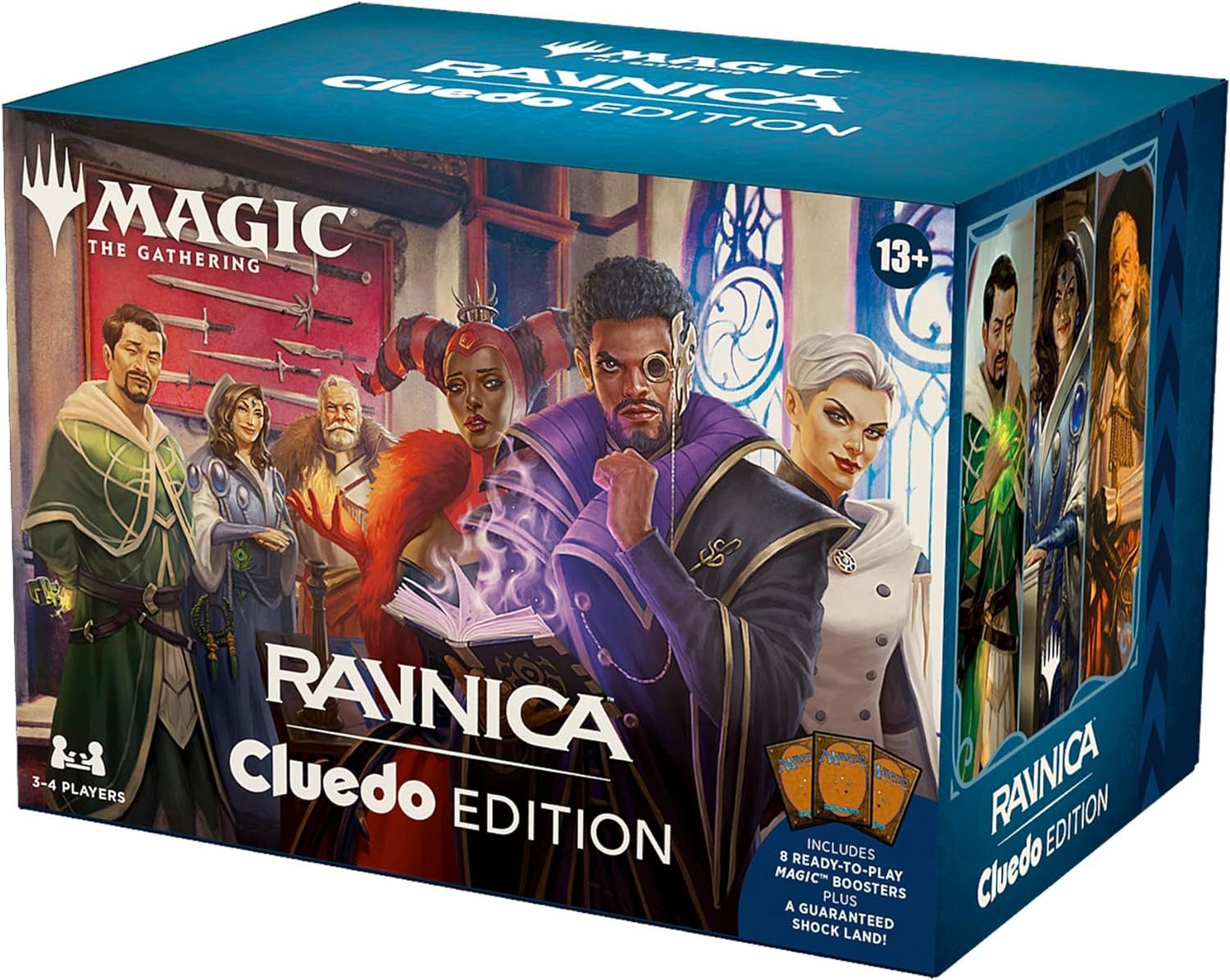 Magic the Gathering Sammelkarte Ravnica: Cluedo Edition Crime Card Game + Boosters Bundle Englisch, 8 Ready-to-Play Boosters