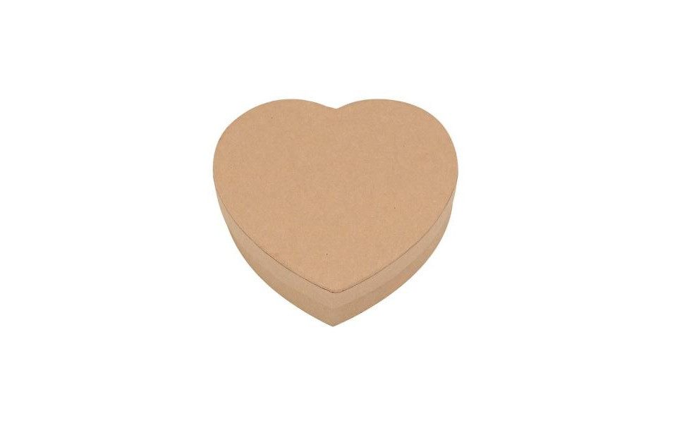 Glorex Aufbewahrungsbox Glorex Herz-Box/Pappe 92 x 90 x 26 mm