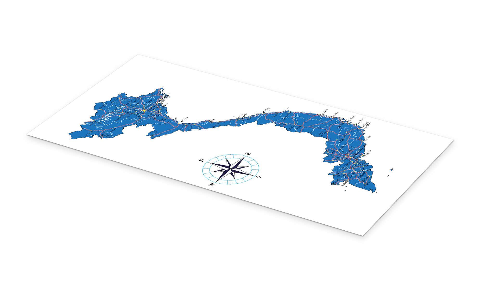 Posterlounge Poster Editors Choice, Vietnam, Illustration günstig online kaufen