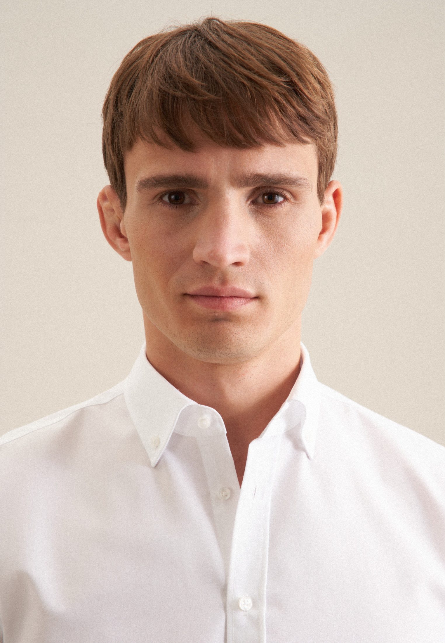 seidensticker Businesshemd Schwarze Rose Slim 1/1 Button-Down-Kragen Uni