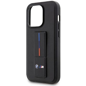 BMW Handyhülle Hardcover iPhone 14 Pro Max Tricolor Kunstleder aufstellbar 6,7 Zoll, Kantenschutz