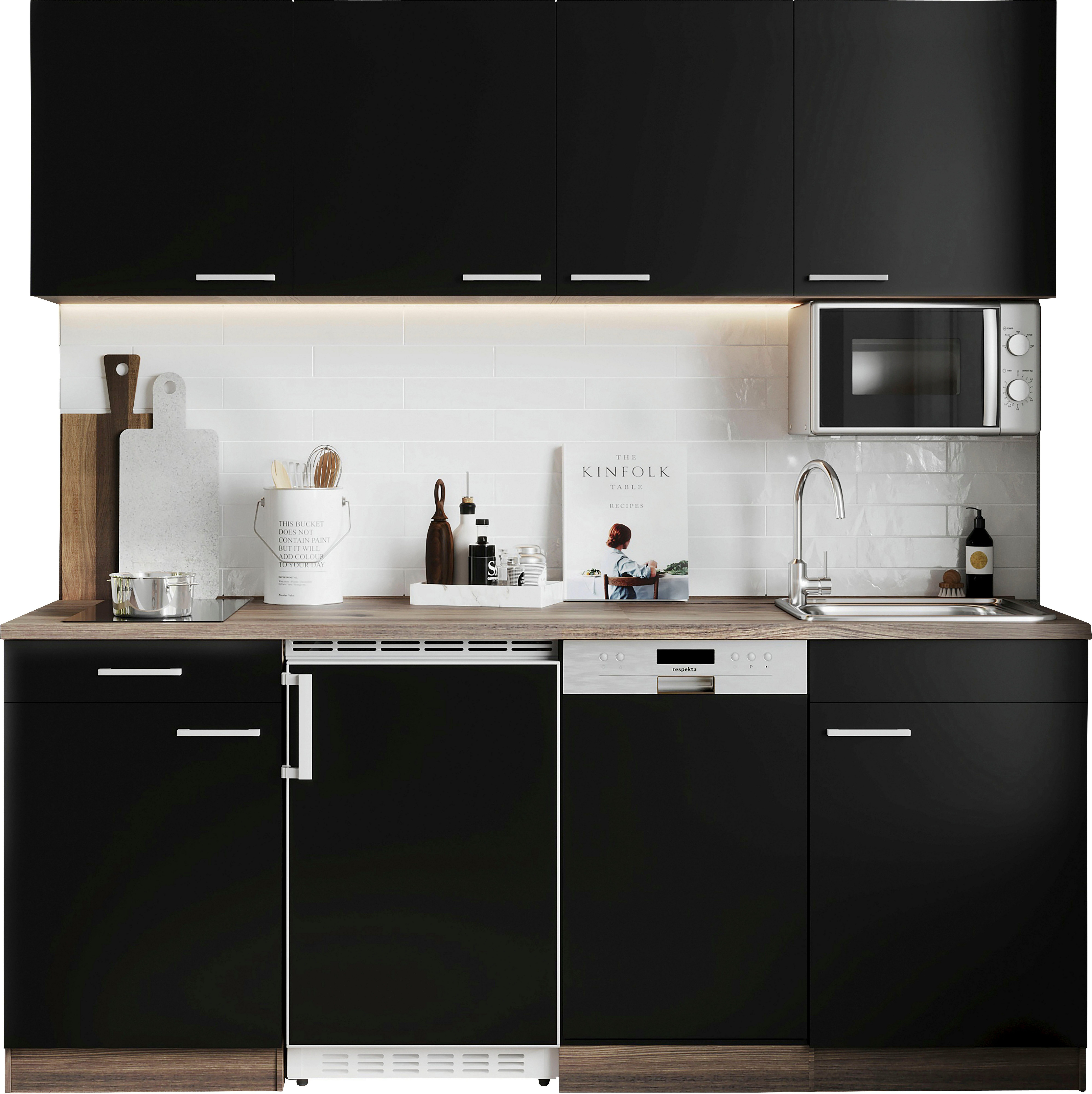 RESPEKTA Küche Oliver, Breite 195 cm, günstig online kaufen
