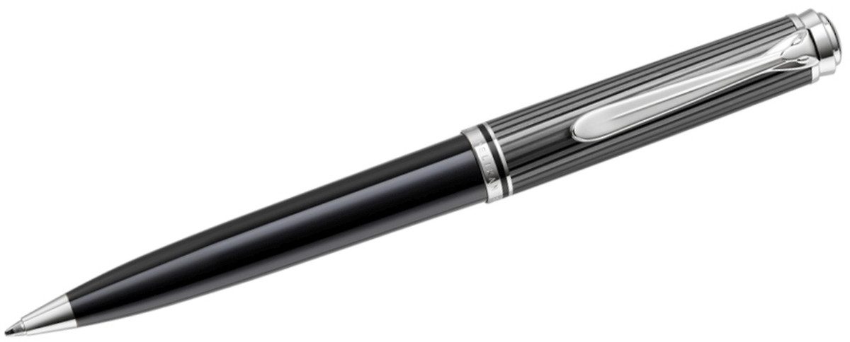 Pelikan Füllfederhalter Kugelschreiber Souverän K805 anthrazit/schwarz/silber Stresemann