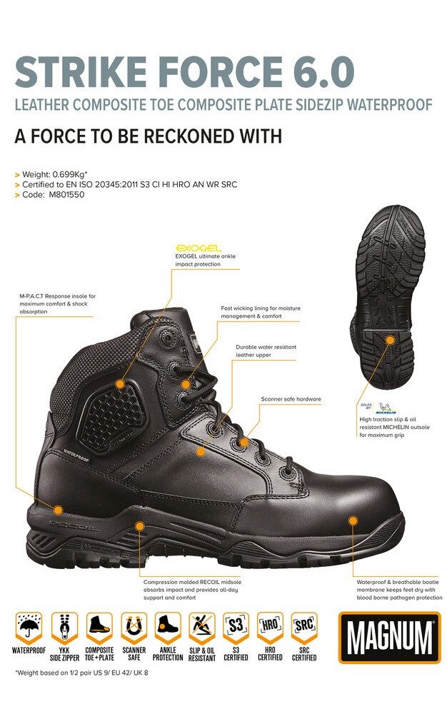 Magnum Arbeitsschuhe Strike Force 6.0 WP günstig online kaufen