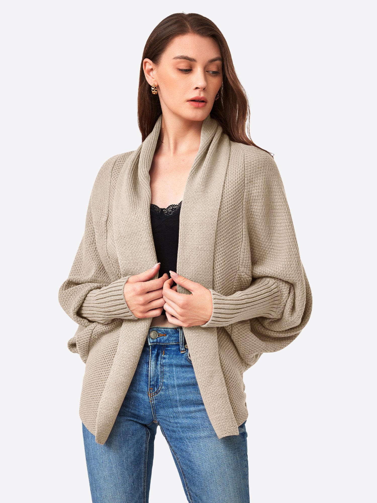 Imily Bela Cardigan Damen Lässiger Oversize-Strickjacke (Packung, 1-tlg., 1 günstig online kaufen