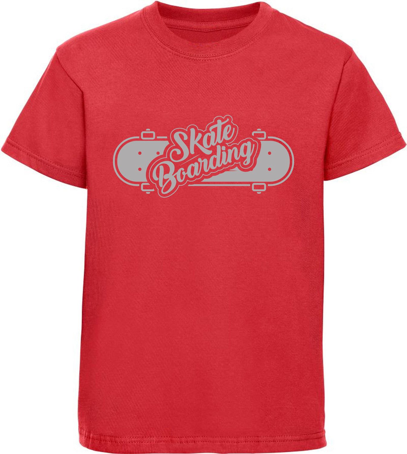 T-Shirt Kinder Print Shirt Skateboard mit Skateboarding