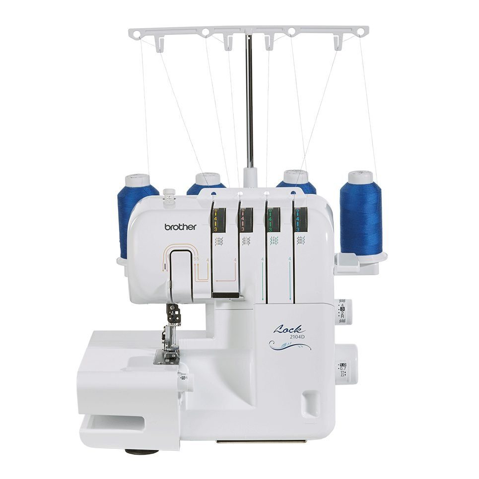 Brother Nähmaschine Overlock 2104D, Schnelles Nähen von Rollsäumen