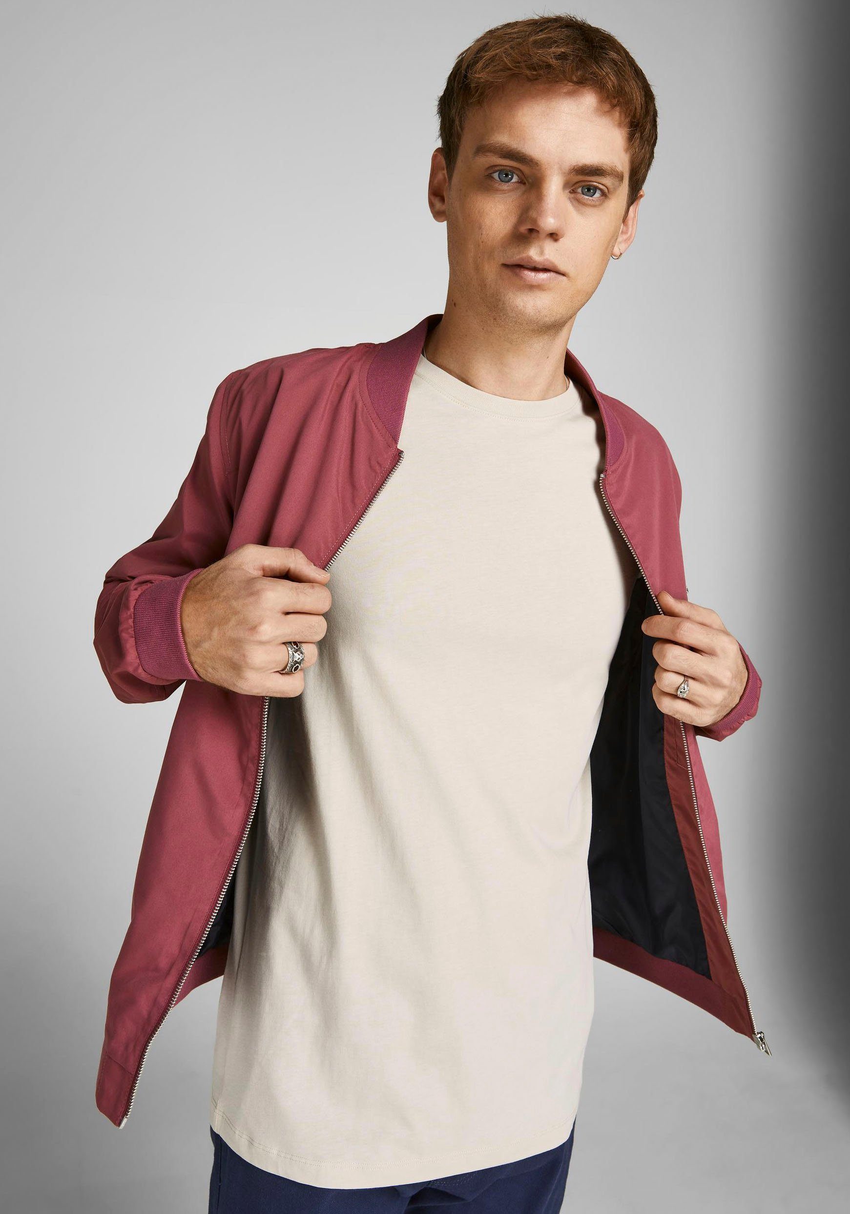 Jack & Jones Rundhalsshirt JJEORGANIC BASIC günstig online kaufen