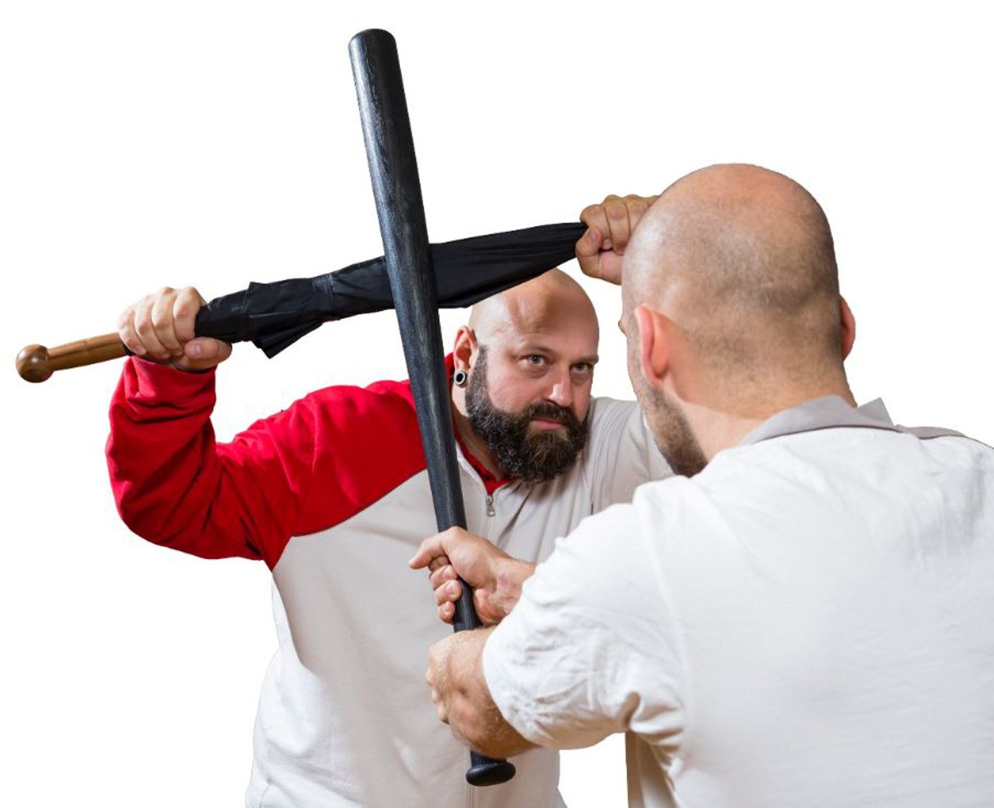 KWON Trekkingschirm Selbstverteidigungsschirm Schirm SV Self Defense Krav Maga Sport, Unzerbrechlicher Stab aus Carbon, 86 cm, Bruchfest