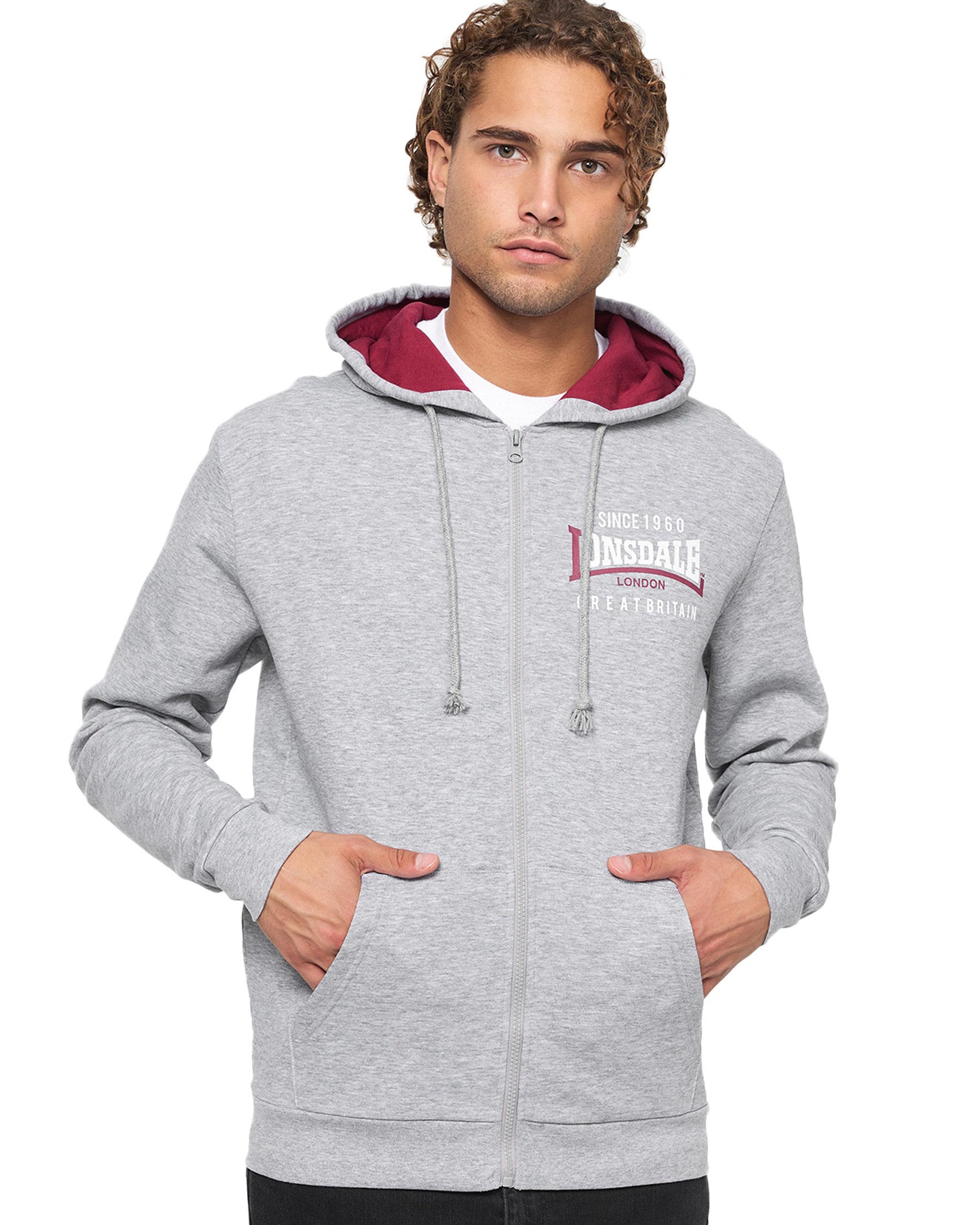 Lonsdale Kapuzensweatjacke Lonsdale Kapuzensweatjacke Lintmill mit Kapuze