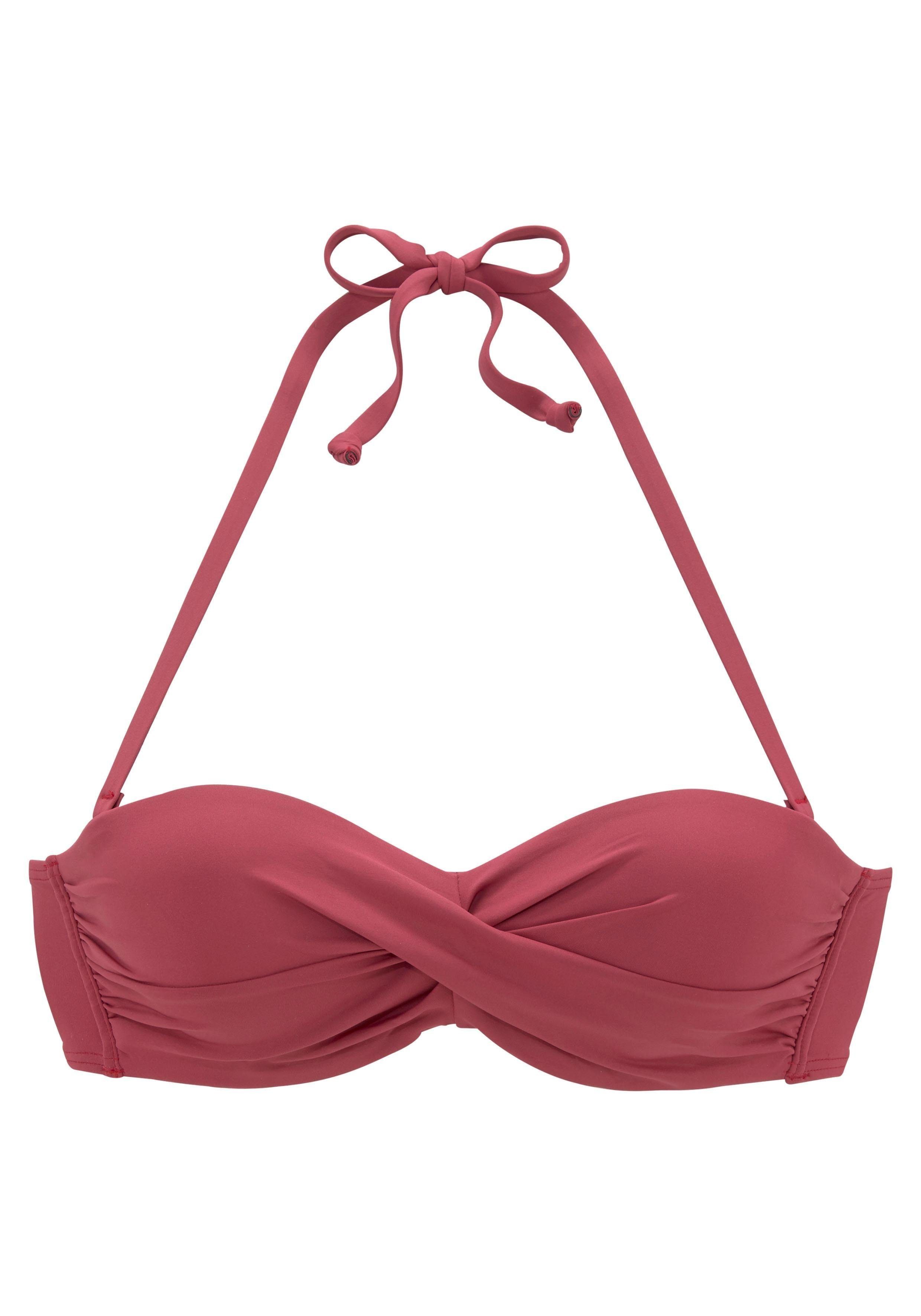 s.Oliver Bügel-Bandeau-Bikini-Top Rome, in Wickeloptik günstig online kaufen