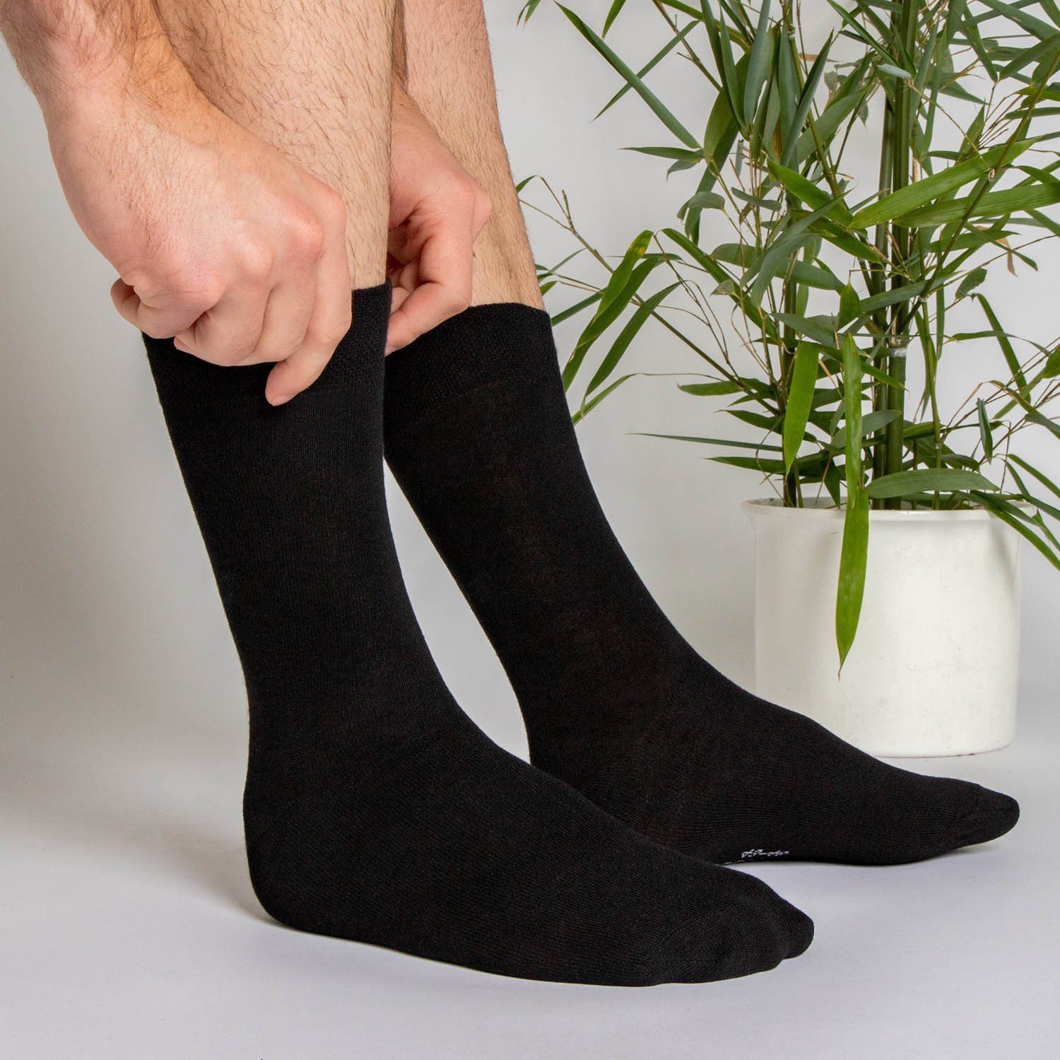 OCCULTO Basicsocken Herren Bambus Socken 10er Pack (Modell: Paule) GreyMix (10-Paar)