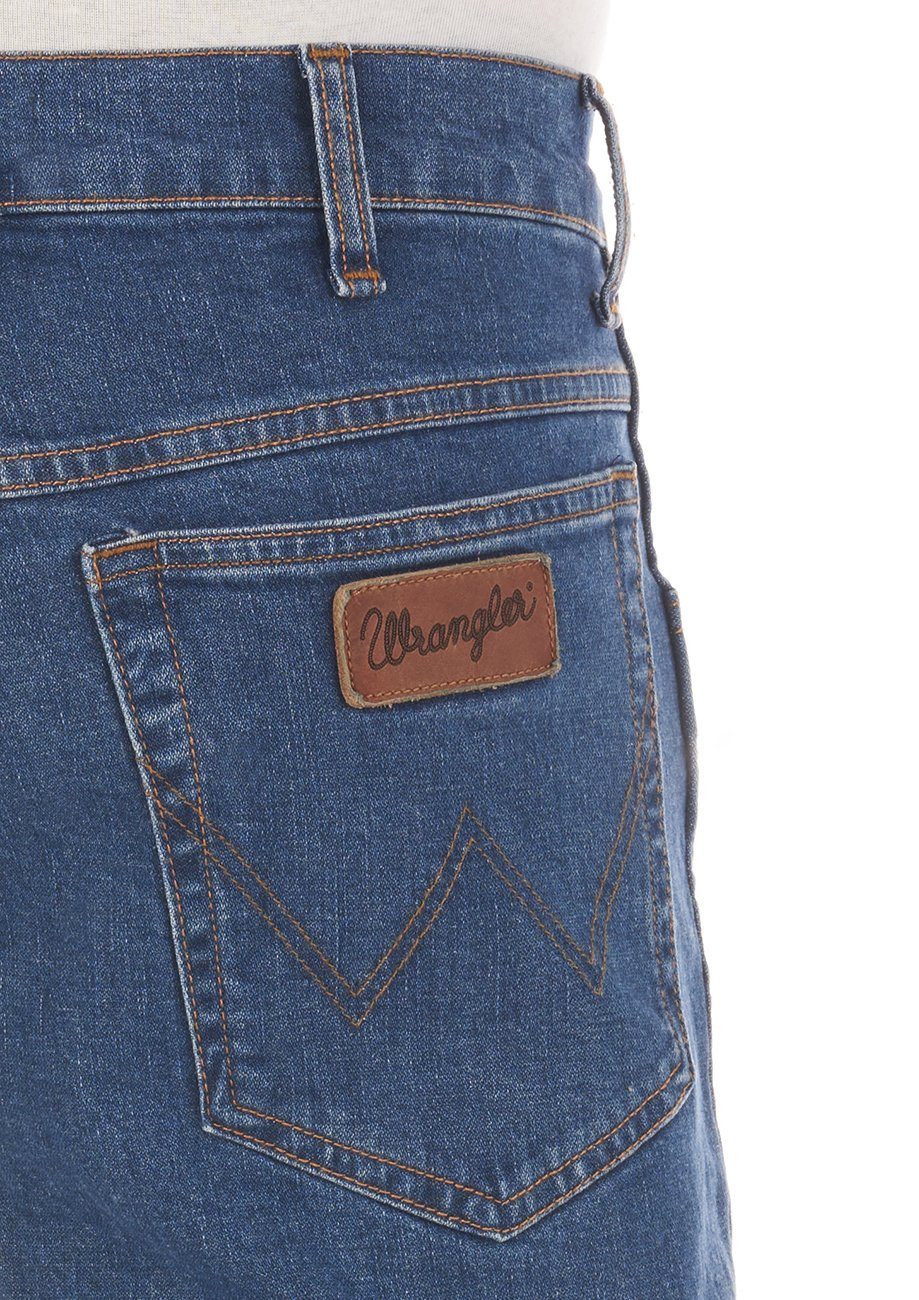Wrangler Straight-Jeans Herren Jeanshose Texas Fit Blue Hose mit Tomorrow Stretch Denim Stretch (WSS1HR13N) Regular
