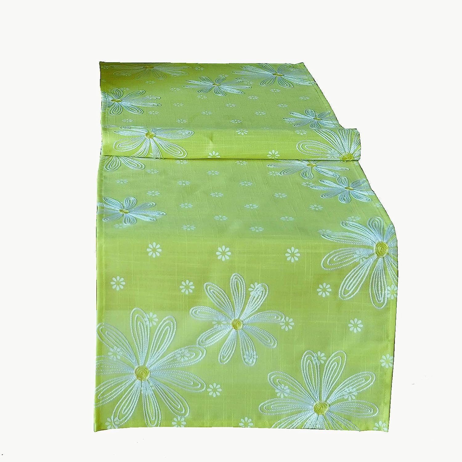 texpot Tischdecke Tischläufer Druck Stickerei Blumen Frühling Sommer (1-tlg)