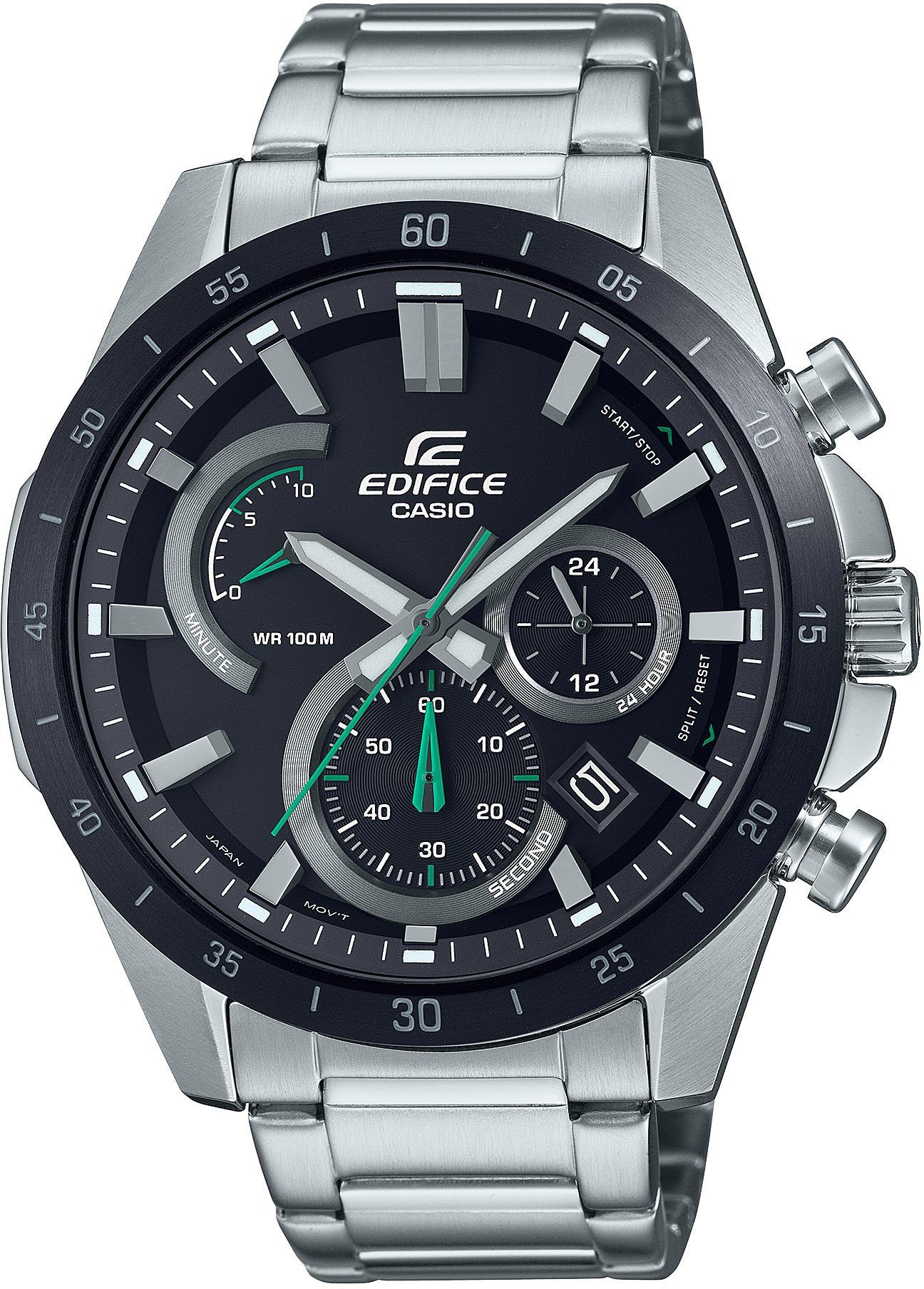 CASIO EDIFICE Chronograph EFR 573DB 1AVUEF Quarzuhr Armbanduhr Herrenuhr Stoppfunktion bis 10 bar wasserdicht Wirkungsvoller Herrenchronograph