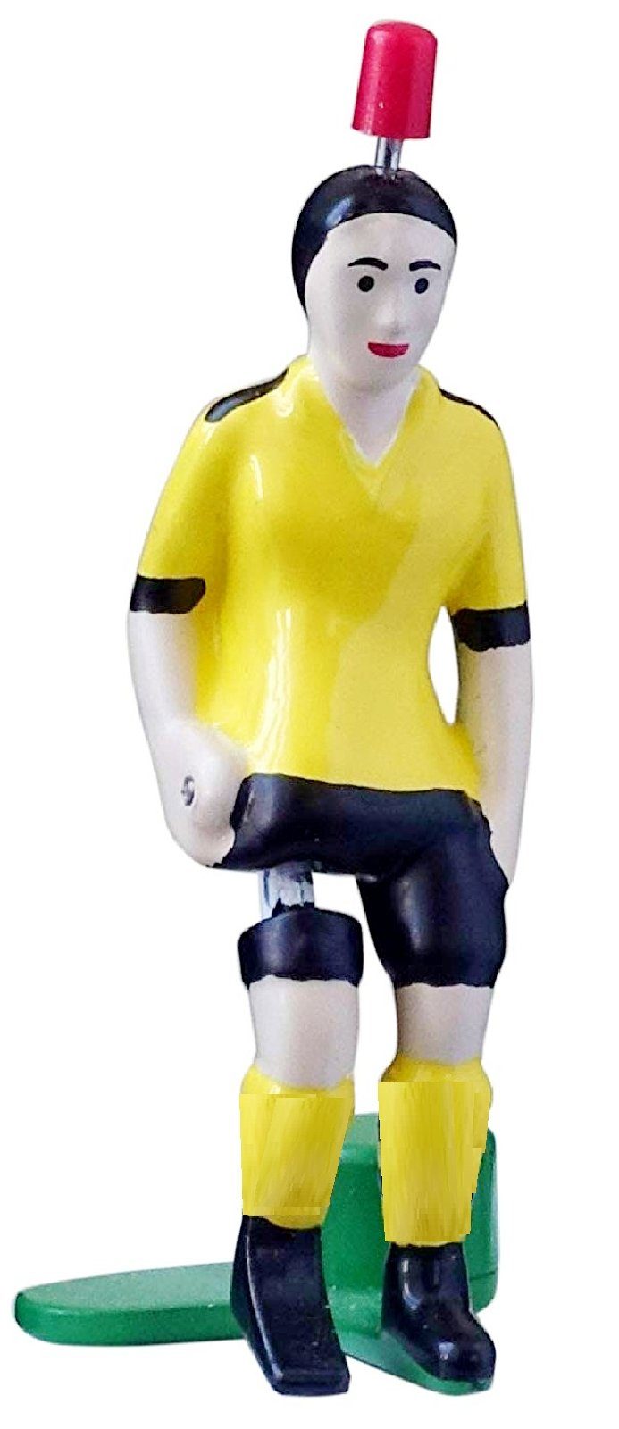 Tipp-Kick Tischfußballspiel Top Kicker Gelb Figur Spieler Tip Kick mit eckigem spitzem Fuß