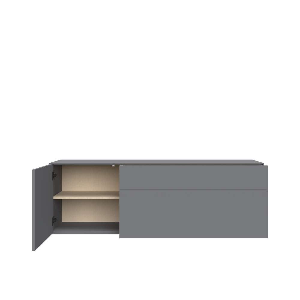 LeGer Home by Lena Gercke Lowboard Essentials, TV-Board, TV-Kommode, TV-Schrank, TV-Möbel, Breite: 166 cm, UV lackiert, Push-to-open-Funktion