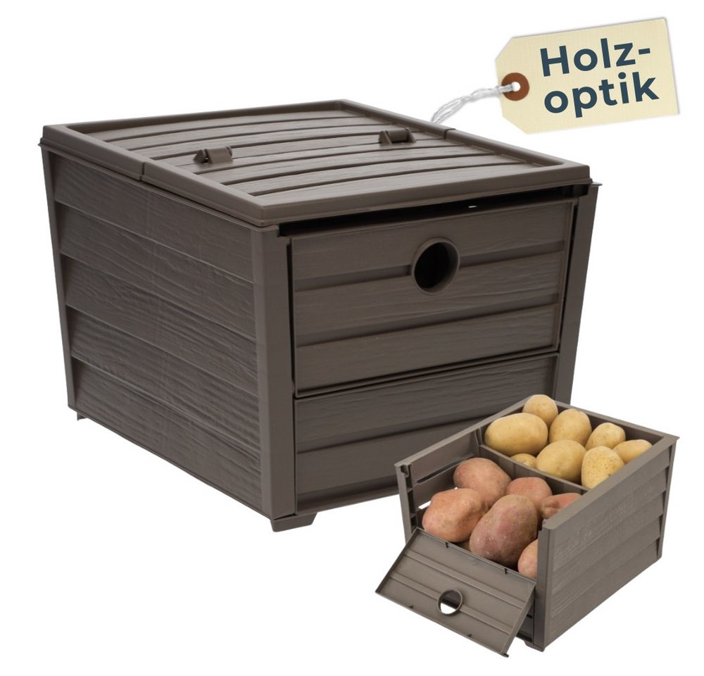GarPet Kartoffelkiste Kartoffel Aufbewahrungsbox Zwiebel Aufbewahrung Obstkiste Gemüsekiste