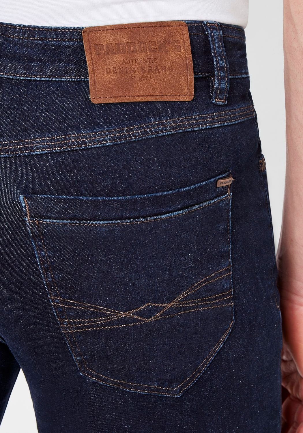 RANGER Paddock's Slim-fit-Jeans PIPE blue dark Stretch stone (4504) mit