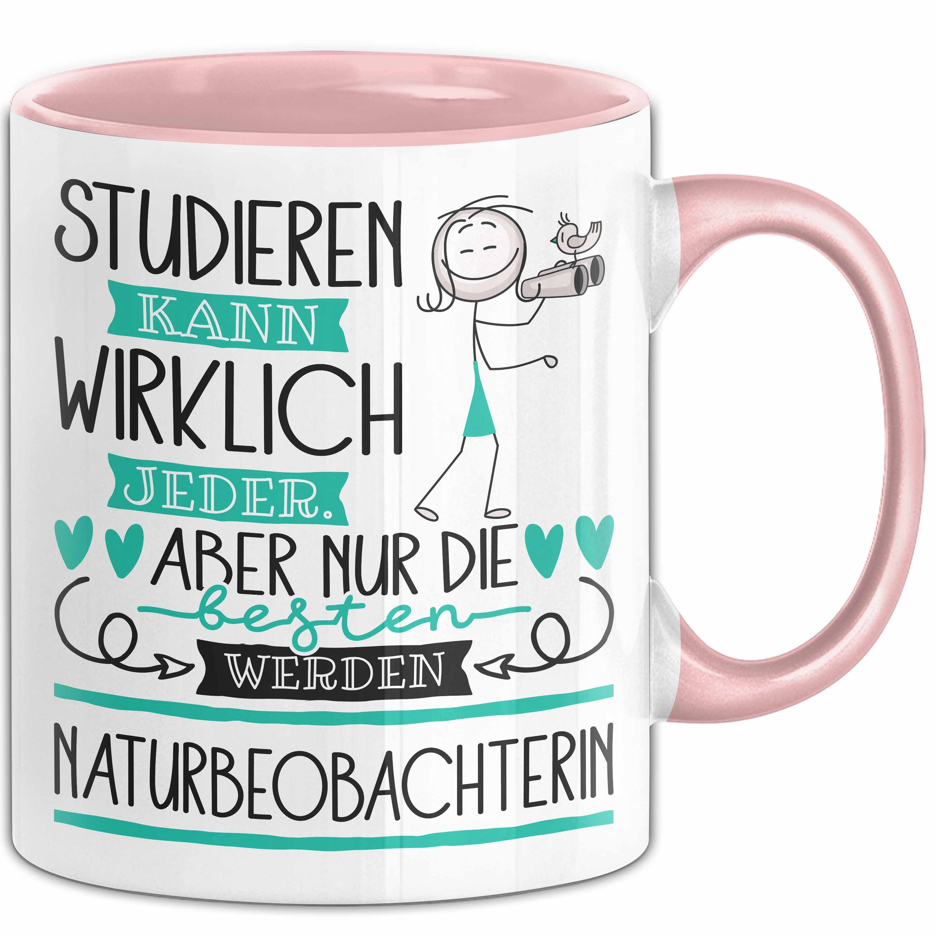 Trendation Tasse Naturbeobachterin Tasse Lustiges Geschenk Studieren Kann Wirklich Je