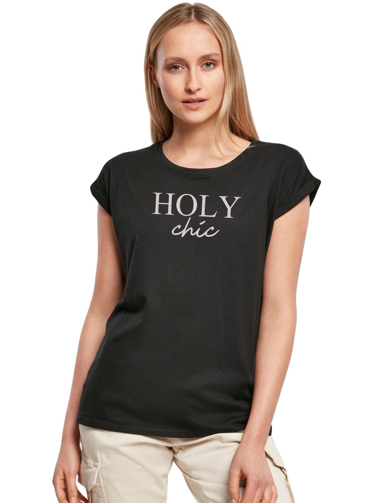 Be Famous Print-Shirt Classic Roll Up HOLCHI (1-tlg., keine)