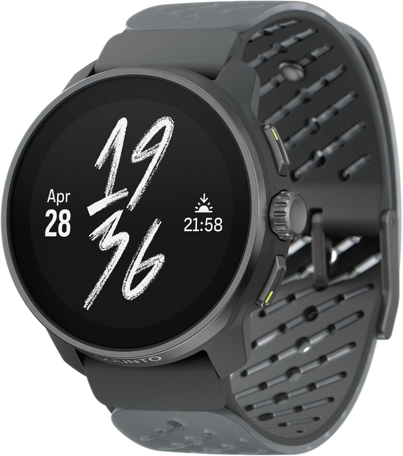 Suunto Smartwatch (3,3 cm, android ios), Multisport Smartwatch mit GPS AMOLED Display HRV und 95 Sportmodi