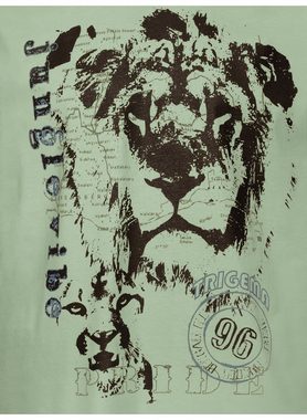Trigema T-Shirt TRIGEMA T-Shirt mit großem Löwen-Print (1-tlg)