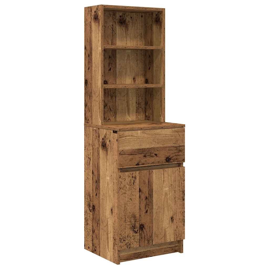 vidaXL Nachttisch Nachttisch Altholz-Optik 39x35x125 cm günstig online kaufen