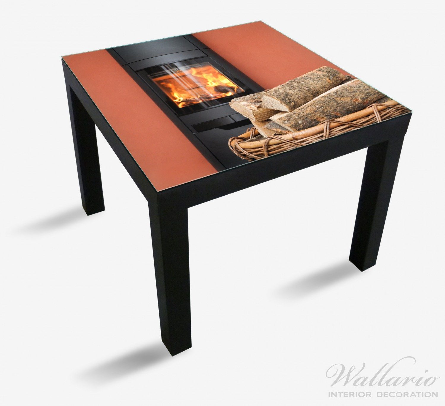 Romantik Tisch St), für Wallario Kamin Ikea Tischplatte Lack geeignet (1