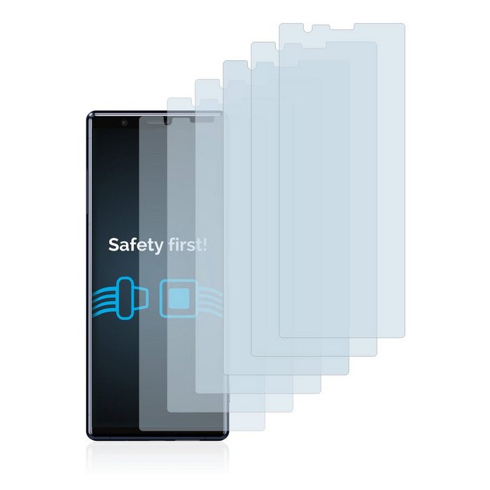 Savvies Schutzfolie für Sony Xperia 5 Displayschutzfolie 6 Stück Folie klar