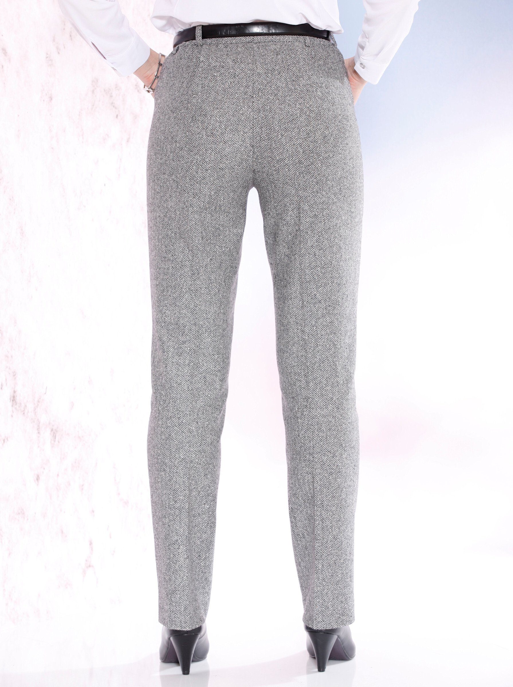 schwarz-weiß Fischgrat