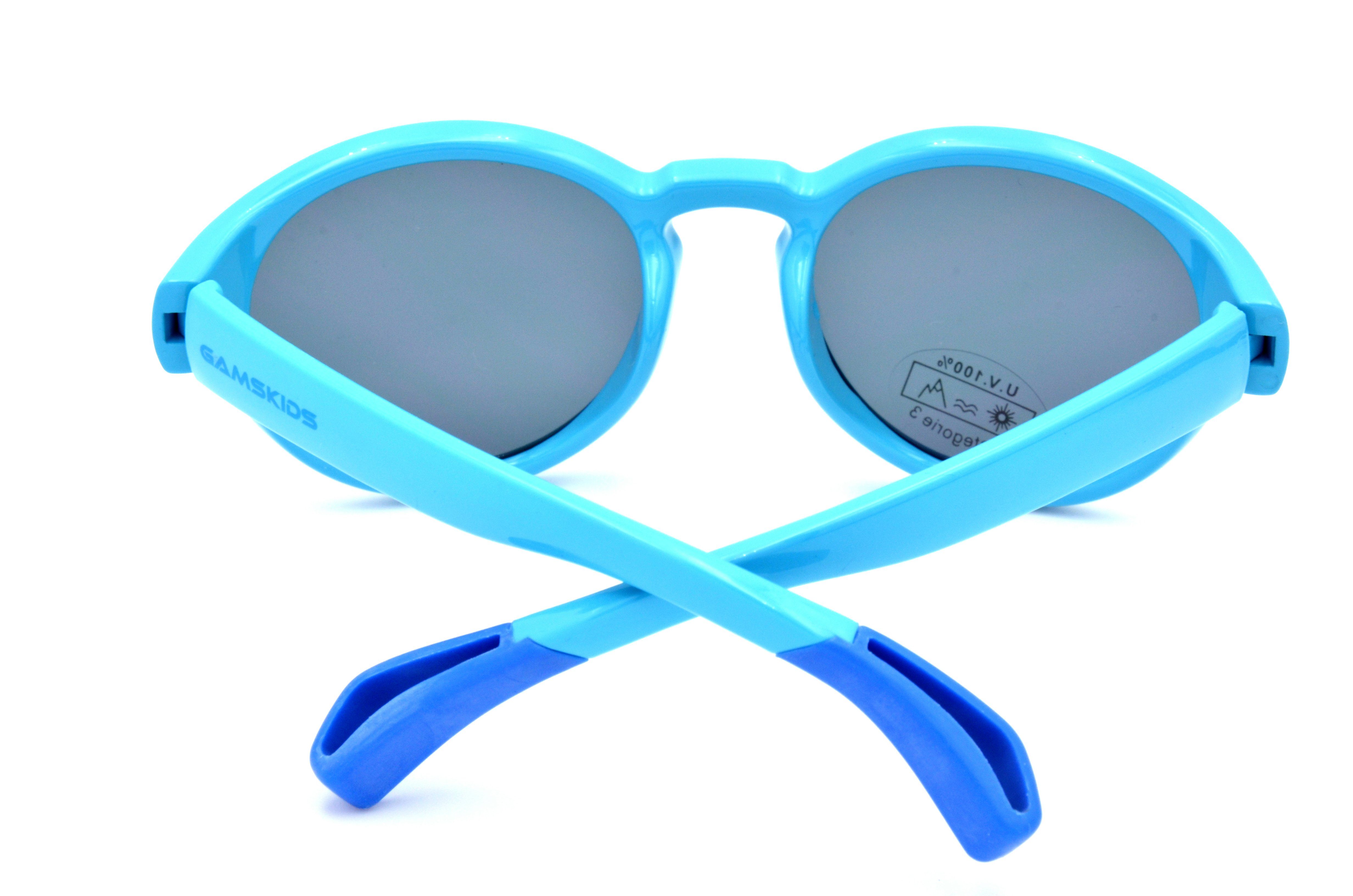 Gamswild Sonnenbrille WK5417 GAMSKIDS blau, Jungen Kleinkindbrille grün, lila Kinderbrille Jahre Unisex, 5-10 kids Mädchen