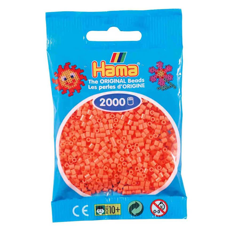 Bügelperlen Hama Beutel mit 2000 Mini-Bügelperlen pastell