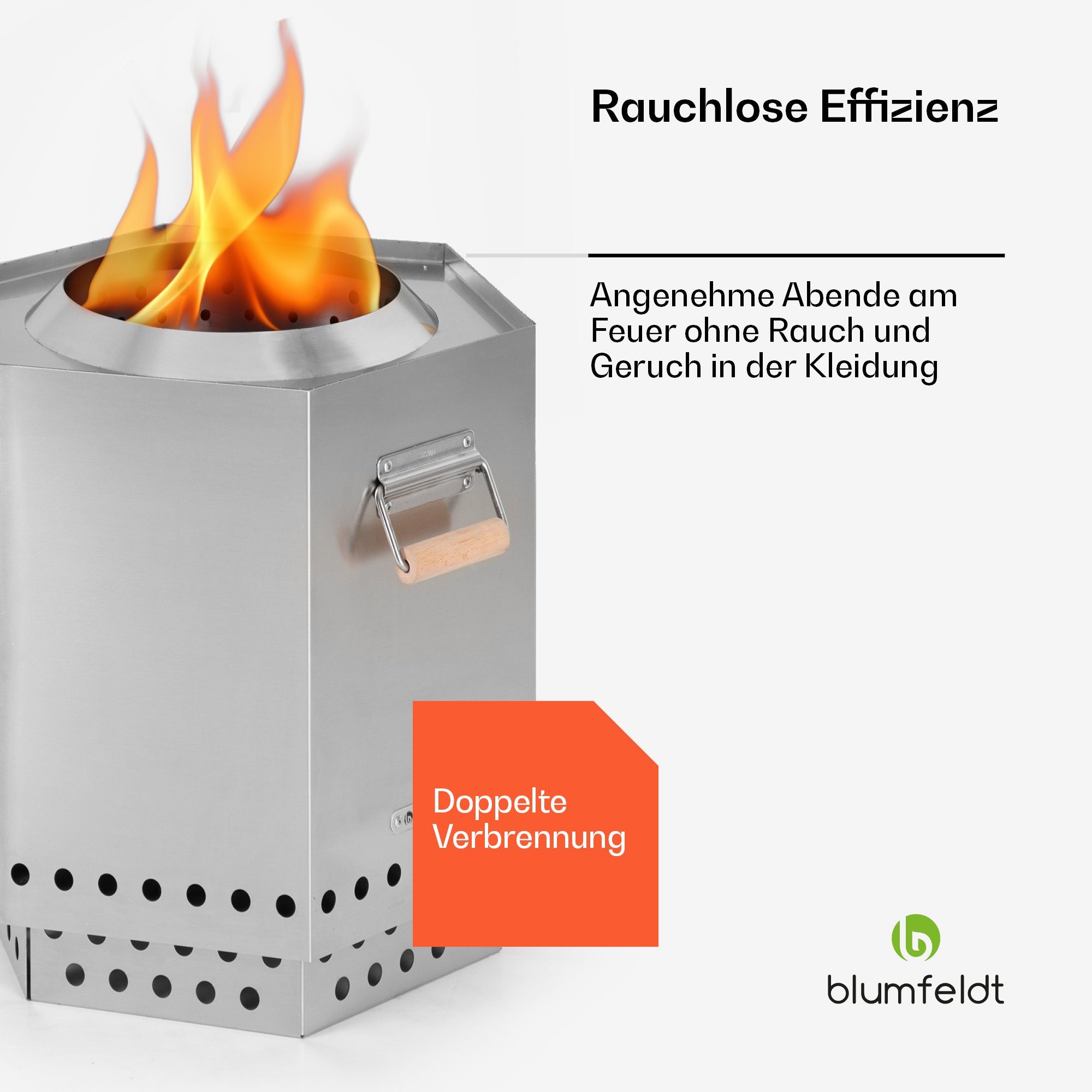 blumfeldt Feuerschale Mojanda, (Set), Feuerkorb Feuerstelle Campingofen Outdoor Garten