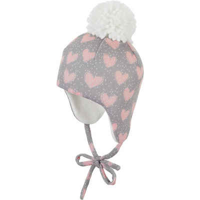 37-49 Inka-Mütze aus Nicki mit Sternen Sterntaler Baby Mädchen Wintermütze Gr 