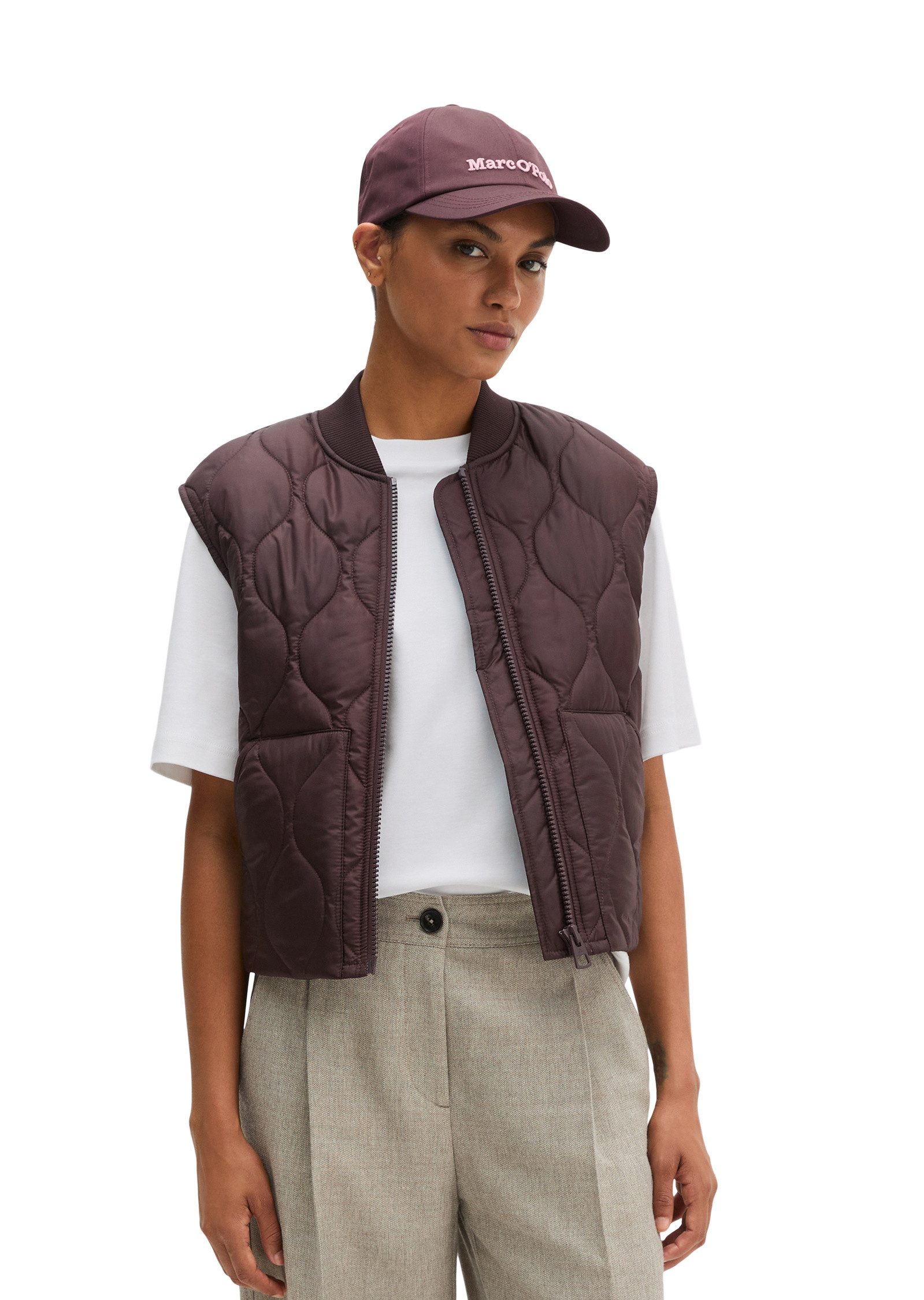 Marc O'Polo Steppweste aus recyceltem Polyester